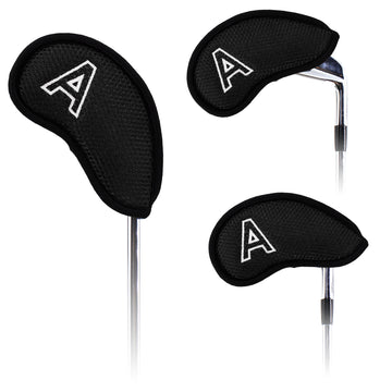 10 pcs/Set Black Meshy Golf Iron Head Covers